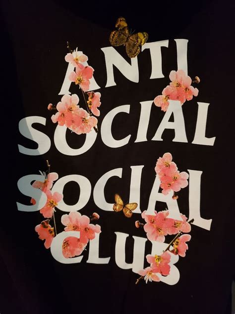 Floral Anti Social Social Club Hoodie | Anti social social club, Anti ...