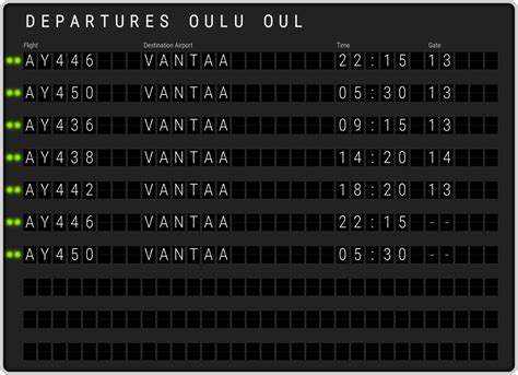 Oulu Airport Departures [OUL] Flight Schedules & departure