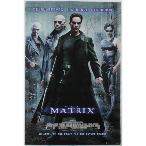 Keanu Reeves & Joel Silver Signed "The Matrix" 24x36 Movie Poster (AutographCOA LOA) | Pristine ...