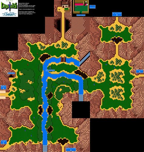 Crystalis - Cordel Plain Nintendo NES Map