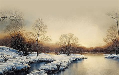 Animated: Winter River Email Backgrounds | ID#: 23452 ...