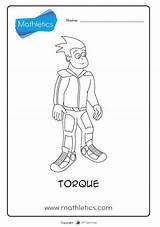Mathletics Printables  Torque Colouring Page sketch template