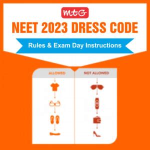 NEET Dress Code 2023 - MTG Blog