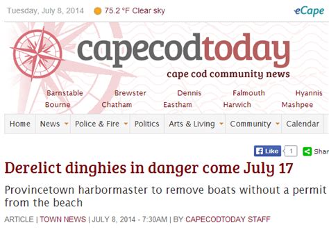 Fun With Semantics - Provincetown To Remove "Derelict Dinghies" From Beaches - The Real Cape