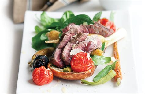 Italian steak salad stack - Healthy Food Guide