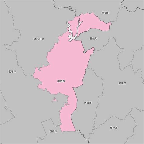 兵庫県川西市の地図 | Map-It マップ・イット