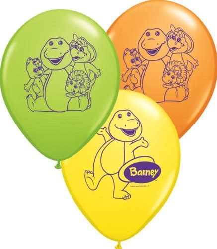 BARNEY 2ND SECOND Happy Birthday balloons Baby Bop BJ 14 pieces! - Buy ...