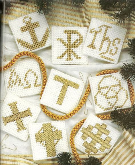 Chrismon ornaments 2/4 | Chrismon ornaments, Plastic canvas patterns, Chrismon patterns