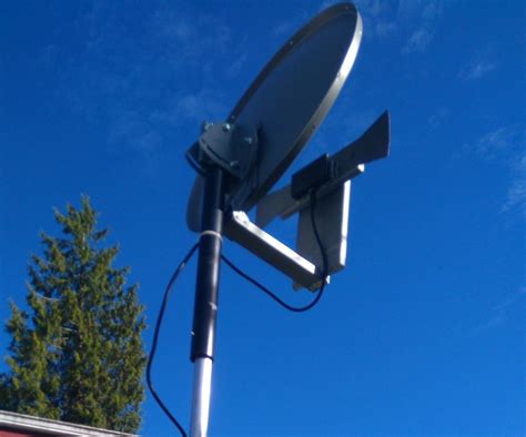 Make a High Performance TV Antenna From a Satellite Dish and a Few Parts : 10 Steps (with ...