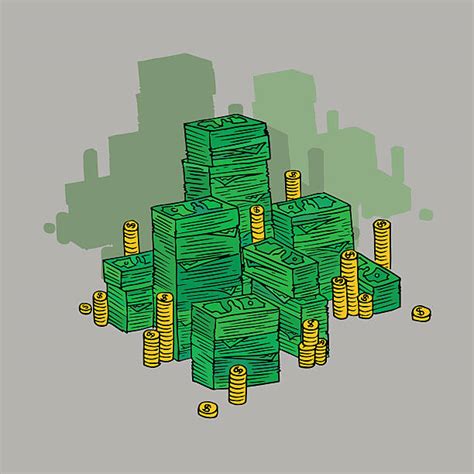 Drawing Of A Big Pile Of Money Illustrations, Royalty-Free Vector Graphics & Clip Art - iStock