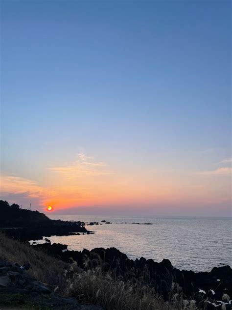 Jeju sunset | Jeju island south korea, Jeju island, Jeju