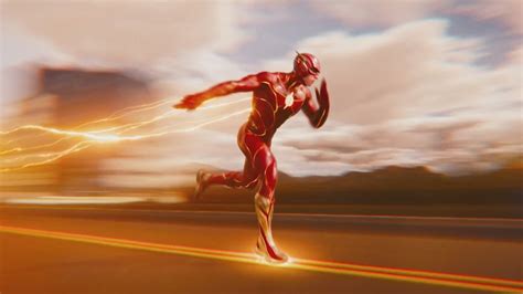 Flash The Superhero Running