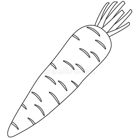 Black And White Carrot Clipart