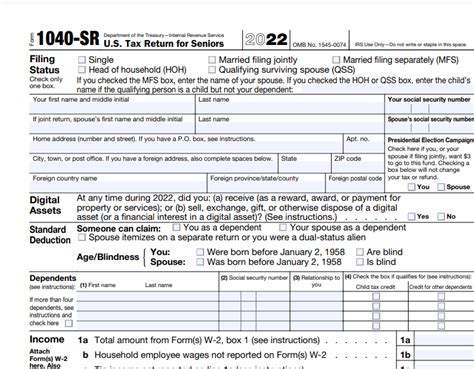 2024 Form 1040-Sr - Elaina Stafani