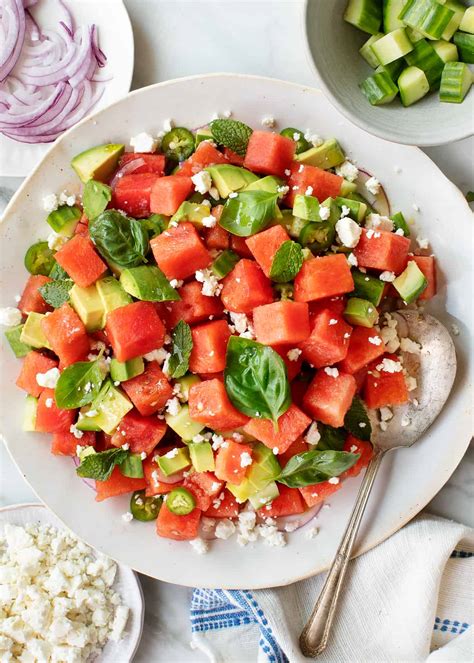 Watermelon Salad with Feta Recipe - Love and Lemons