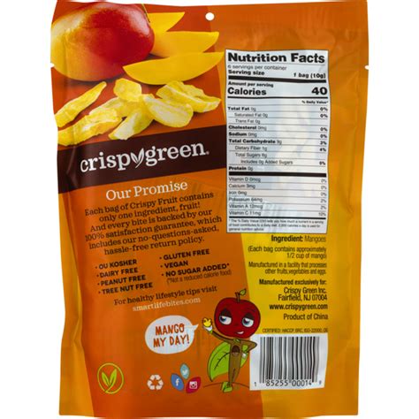 Crispy Green Crispy Fruit 100% Freeze-Dried Mango (0.35 oz) from Safeway - Instacart