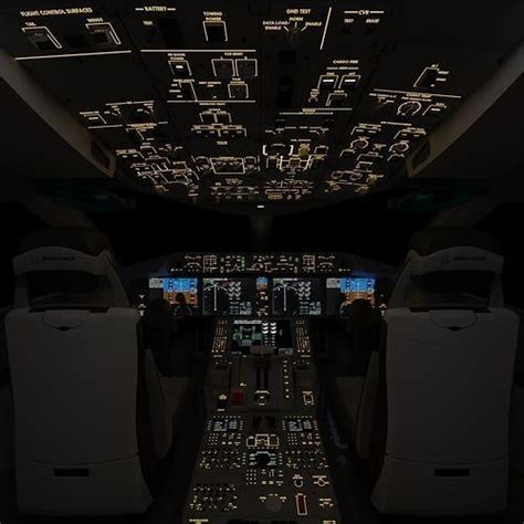 Boeing 787 Dreamliner Cockpit 3D model | CGTrader