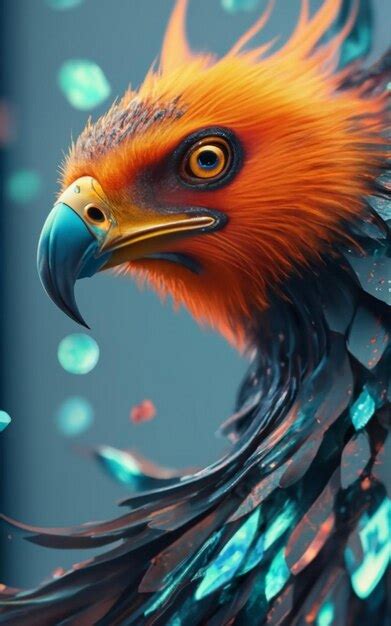 Premium AI Image | Illustration of a phoenix in fire Symbol of rebirth