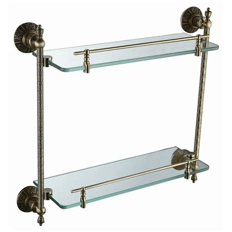 Free shipping brass glass shelf, bathroom shelf,shelves, Antique Bronze bathroom fittings ...