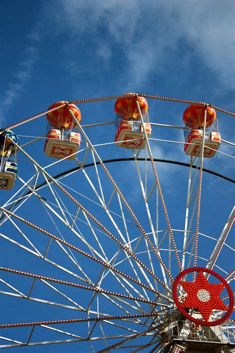 Free Images : cloud, sky, daytime, ferris wheel, amusement park ...