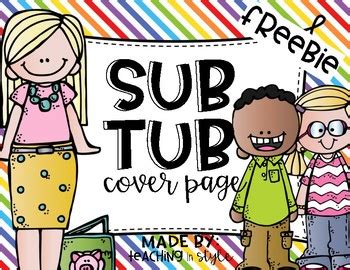 Sub Tub Label by Mrs Ritz and Kidz | Teachers Pay Teachers