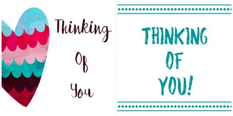 Free Printable Thinking of You Cards - Cultured Palate