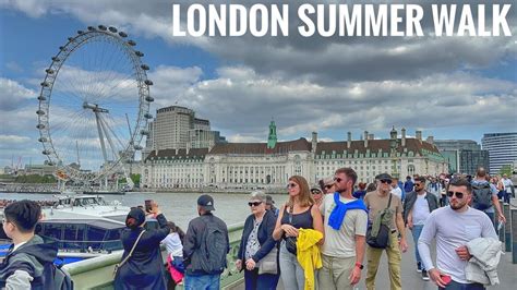 2023 London City Tour 4K HDR Virtual Walking Tour! 2023 London Summer ...