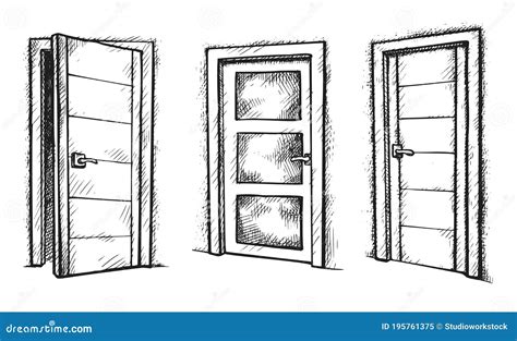 Door Sketch Stock Illustrations – 16,020 Door Sketch Stock Illustrations, Vectors & Clipart ...