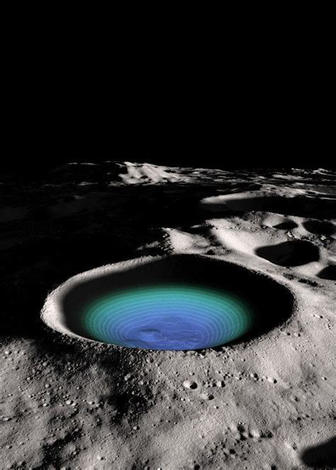 Moon Crater Ice? Shackleton Crater At Lunar South Pole May Hold Frozen Water, Scientists Say ...