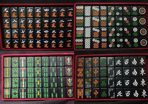 Black Mah Jong set Mahjong Tiles, Traditional Games, Game Sales, Home ...