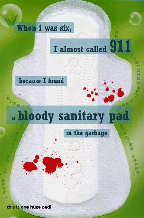 Bloody Pad by PostSecrets on DeviantArt