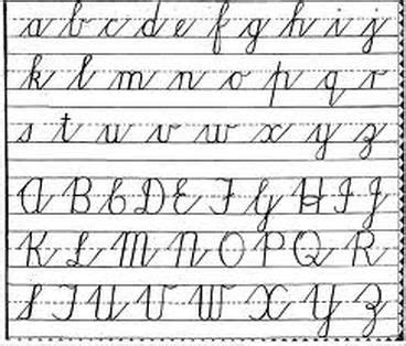 We are teaching cursive writing throughout the school, from Junior ...