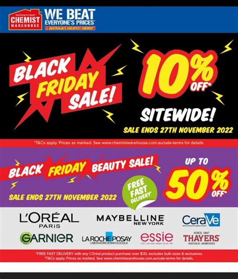 Chemist Warehouse Catalogue Black Friday 2022 - Catalogue AU