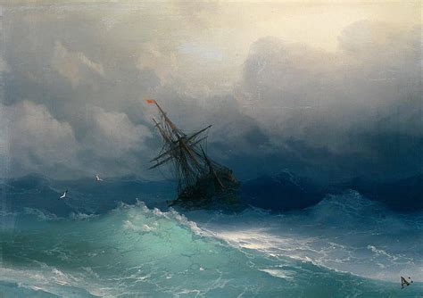 HD wallpaper: painting, ship, storm | Wallpaper Flare