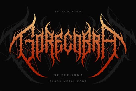 Gorecobra | Black Metal Font Vol 4 - Design Cuts