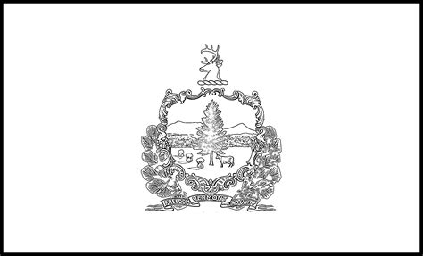 Vermont Flag Coloring Page – State Flag Drawing – Flags Web