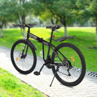 26″ Adult Foldable Bicycle 21 Speed Disc Brake Mountainbike Adjustable City Bike - Folding Bikes ...