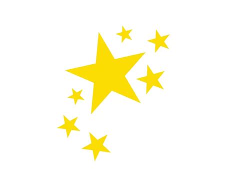 Yellow Stars Logo Template PNG vector in SVG, PDF, AI, CDR format