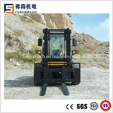 All Terrain 4WD Diesel Forklift with Ce - China Forklift Parts and ...