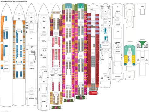 Norwegian Pearl Deck 9 Deck Plan Tour