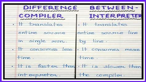 Difference between compiler and interpreter/compiler vs interpreter || - YouTube