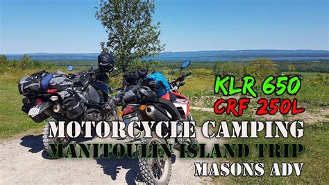 Motorcycle camping | MANITOULIN ISLAND TRIP EP6 - YouTube