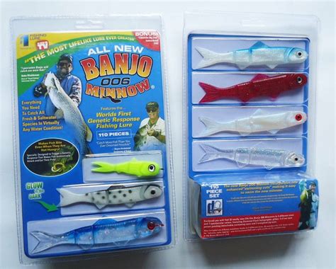 Banjo Minnow 006 - 110 Piece Fishing System Free Shipping Soft Plastic Lures Set | eBay