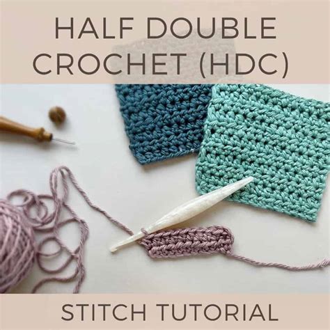 How to Half Double Crochet Stitch - hdc (UK half treble - htr) | HanJan ...