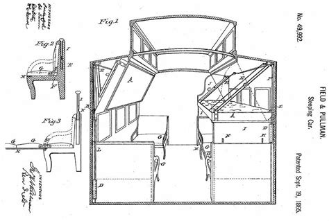 Pullman Sleeping Car Diagrams