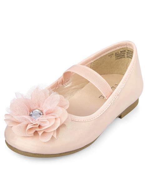 Toddler Girls Flower Ballet Flats