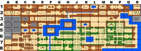 Classic Legend of Zelda NES Map