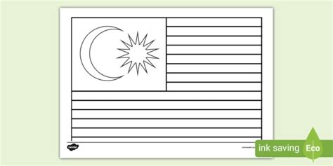 FREE! - Malaysia Flag Colouring Sheet (teacher made)