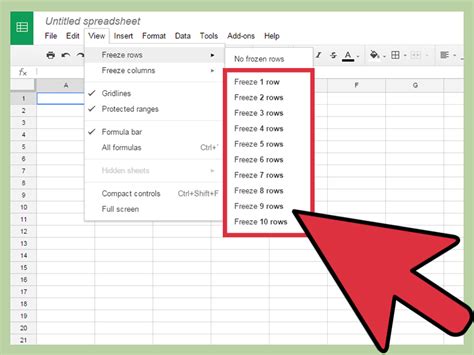 How to Freeze Cells on a Google Spreadsheet: 6 Steps