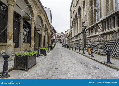 VELIKO TARNOVO, BULGARIA - APRIL 03, 2015: the Old Town of Veliko Tarnovo, Georgi S. Rakovski ...